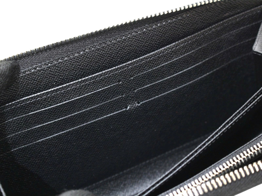 LOUIS VUITTON Zippy Wallet Epi Leather Black Zipper Long